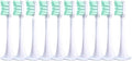 10pcs Brush HeadsCompatible for T300/T500 Replacement Toothbrush Nozzles Clean Protect Soft Bristle(10pcsGreen)