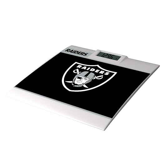 Keyscaper Las Vegas Raiders Quadtile Design Digital Bathroom Scale
