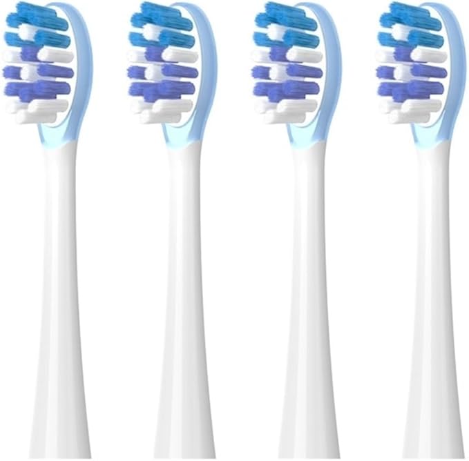 Toothbrushes Head Compatible for Usmile All Series Y1S/Y4/U1/U2/U3/P1/P4 Sonic Electric Toothbrush Soft Dupont Clean Nozzles(4 Clean Blue)