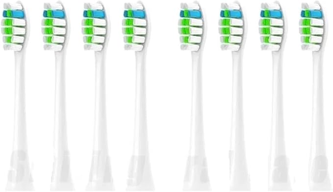Compatible for Imay P7/P8/P9/P10/P11/P15/P20/P30/K10 Electric Toothbrush Head Bristle Replacement Brush Heads Nozzles(8PCS White)