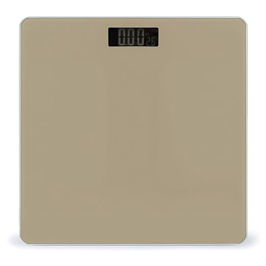 Digital Bathroom Weighing Scale Energy Saving Scale Smart Scale for Body Weight Light Brown