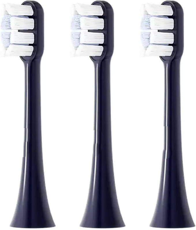 Replacement Toothbrush Heads Compatible for Revyline RL070 Electric Accessories Nozzles Bristles(4PCS Black)