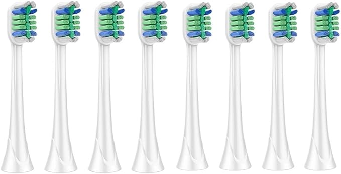 8pcs Replacement Toothbrush Heads Compatible for C3 C2 G2 Brush