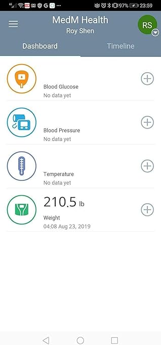 Nunet Smart Digital Bluetooth Bathroom Weight Scale Body Mass Index Body Fat 400lb Capacity