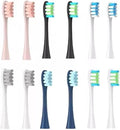 Soft Vacuum Bristle Electric Toothbrush Heads Compatible with X Pro Z1 F1 One Air 2 SE - 8 Pack 12(6 Colors)