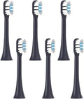 Replacement Toothbrush Heads Compatible for T301/T302/T501/T501C(Purple-6pcs)