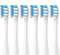 6Pcs Suitable Compatible For OCLEAN/OKLIN X Electric Toothbrush Head One/SE/XPRO/Z1/AIR Universal Replacement Head Adult 2258 Soft Hair(WT BU 6Pcs)