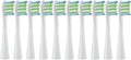 Replacement Brush Heads for Compatible ForOclean Flow/X/X PRO/F1/ One/Air 2 Sonic Electric Toothbrush Blue Green Soft Bristle Nozzles(10 White)