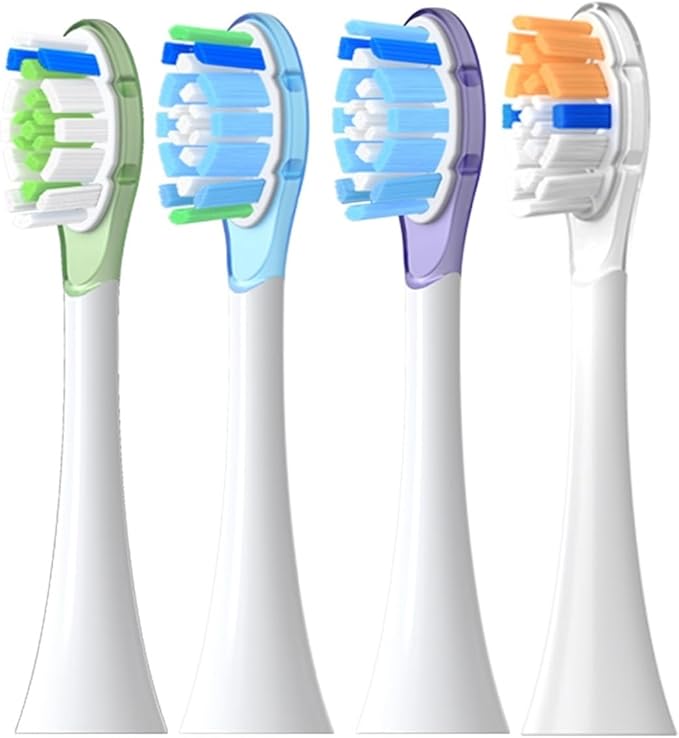 Replacement Brush Heads Compatible for HX6064 HX6930 HX6730 Electric Toothbrush Nozzle A3(8 Purple A3)