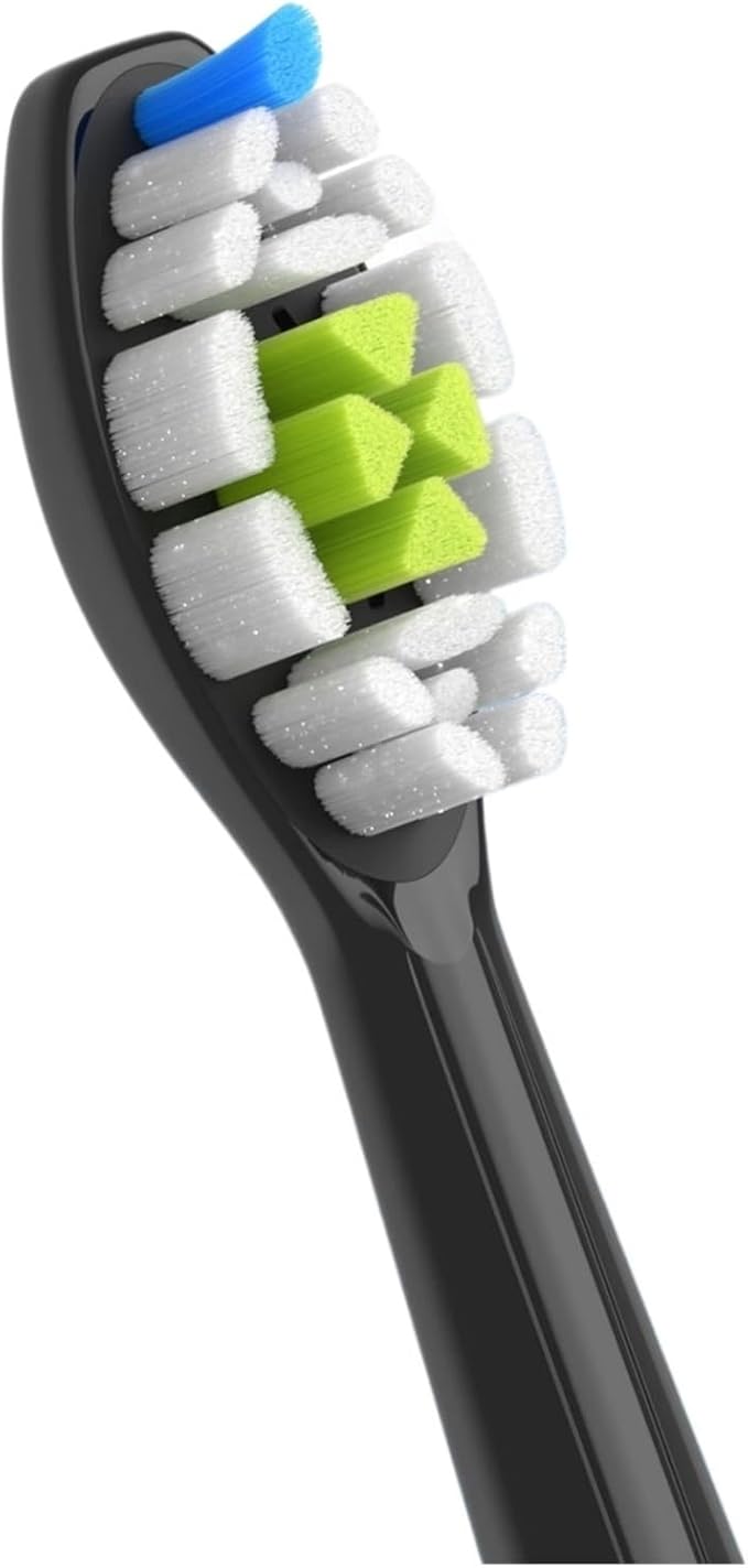 8Pcs Replacement Toothbrush HeadsCompatible for Philips Electric(8pcs Black)