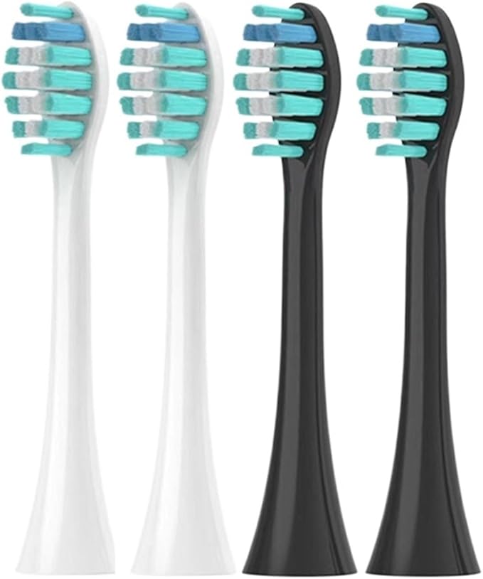 Compatible with FELFRI FTB-002 Electric Toothbrush Head Vacuum Brush with Dust Cover Bristles and Replaceable Nozzle(8PCS Black)