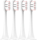 Compatible for Xiaomi Mijia T300/T500/T700 Electric Toothbrush Heads Replaceable Refill Nozzles 4Colors with Anti-Dust Caps(4 Pink)