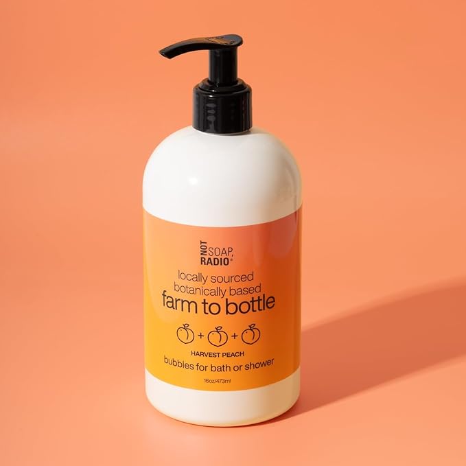 Not Soap Radio harvest peach | bath/shower gel | farm to bottle