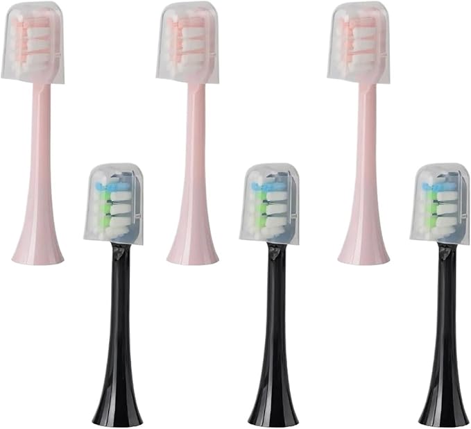 Replacement Brush Heads for SOOCAS X3U/X3Pro/X5/V1/D2/D3 6/12pcs Bristle Electric Toothbrush Dupont Sealed Packed(SHUSHI-PK3BK3)