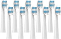 Replacement Brush HeadsCompatible for Seago Electric Toothbrushes E1-9/SG2303/SG575 Vacuum Packing(10pcs White)