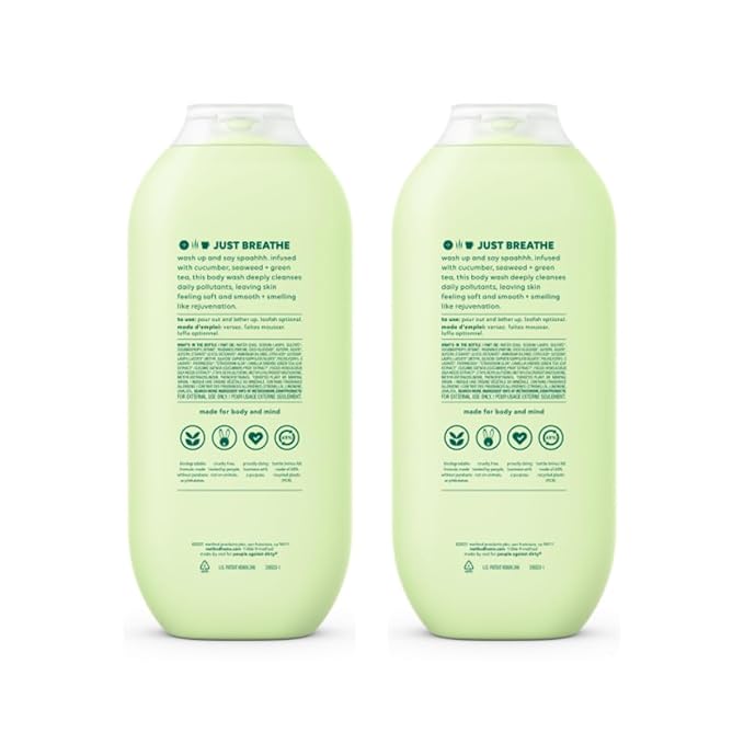 Method Body Wash Daily Zen 18 Ounce (Pack of 2)