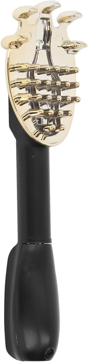 Hztyyier Electric Back Scratcher Extendable Massage Tool Black Portable Itch Relief for Home and Travel