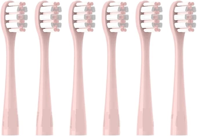 Replacement Toothbrush Head Compatible for D1/D2/D3 Soft Bristles Cleaning Vacuum with Dust Cover Brush(12PCS Pink)
