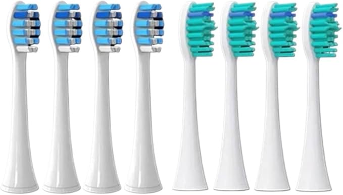 Compatible for Philips Sonicare Toothbrush Brush Head Replacement Heads HX3/HX6/HX9 Series HX3210/3211/6150/6500/6510/6530/9342/6730(4P3 4P4)