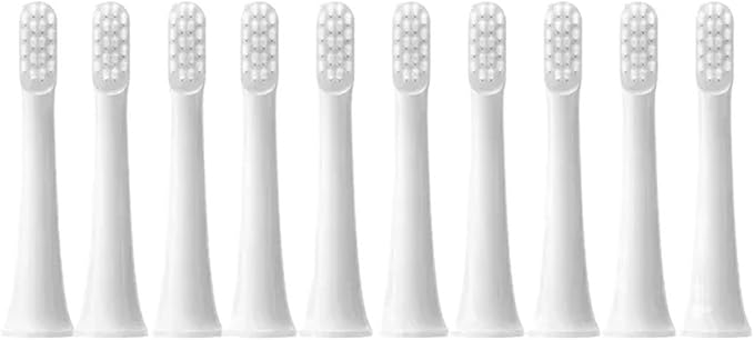 10PCS Compatible for T100 Replacement Brush Heads Electric Toothbrush Vacuum Soft Bristle Suitable Nozzles(10White)
