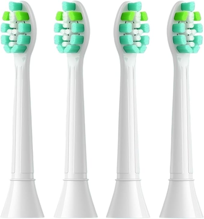 4-16pcs Replacement Toothbrush HeadsCompatible for Phillips Sonicare Electric HandlesSoft Bristles(4pcs White)