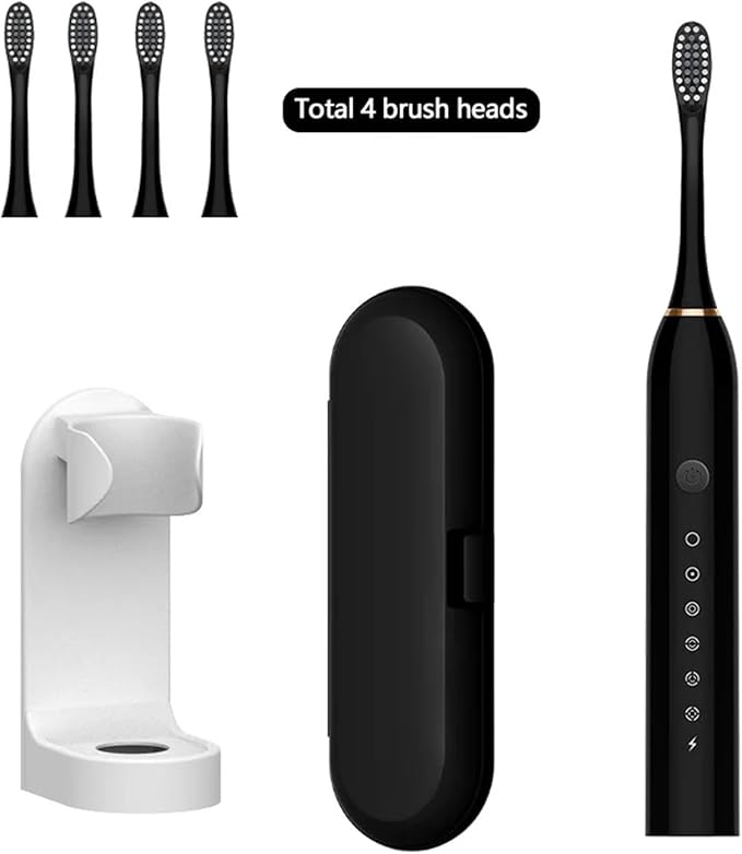 4-Piece Set for X-3 X-2 Electric Toothbrush Replacement Heads Travel case Holder(Multi)