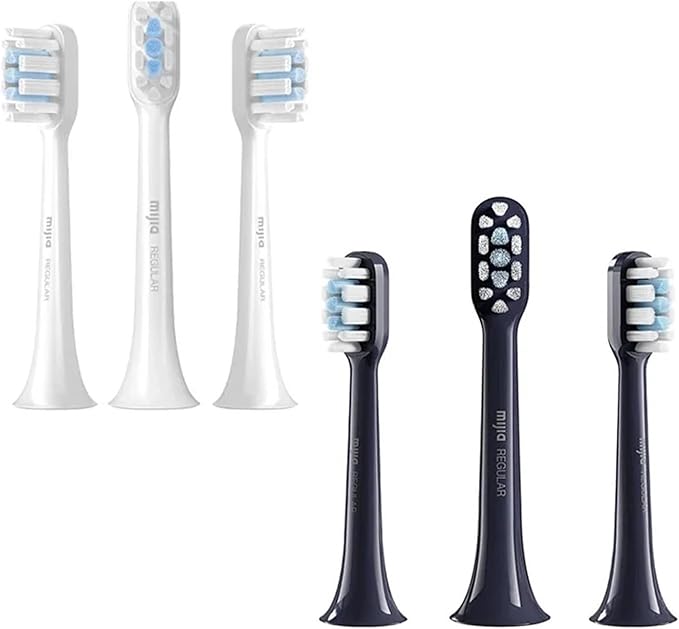 Compatible with Xiaomi Mijia T301 T302 Smart Electric Toothbrush Heads(3 pcs White)