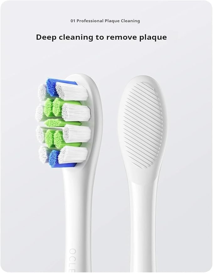 Compatible for 6 Pcs Replacement Brush Heads for Flow/X PRO Elite/X /F1/Z1/One/ Air2 Sonic Electric Toothbrush Nozzles(6 pcs White)