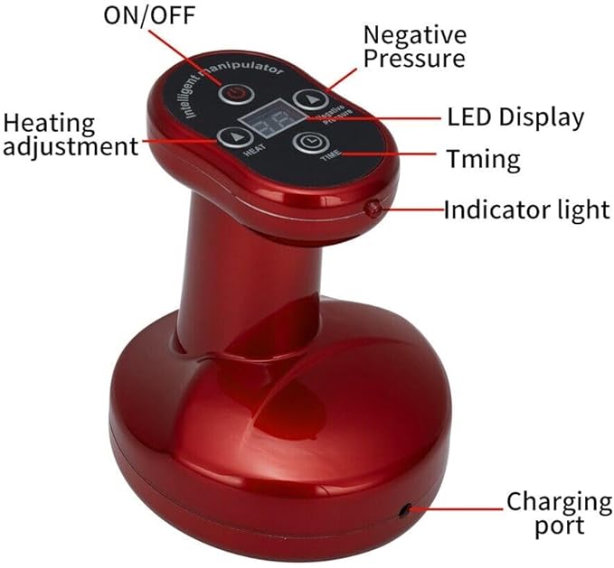 Electric Scraping Instrument Lymphatic Drainage Cupping Suction Machine Massager