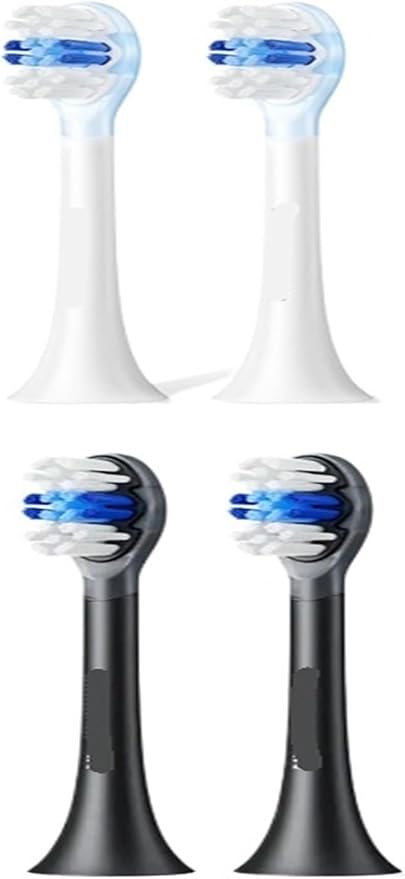 Compatible with Soocas X3S Replacement Toothbrush Heads Compatible with X3U/X3pro/D2/D3S/D5 Electric Nozzles(2 Soft Black)