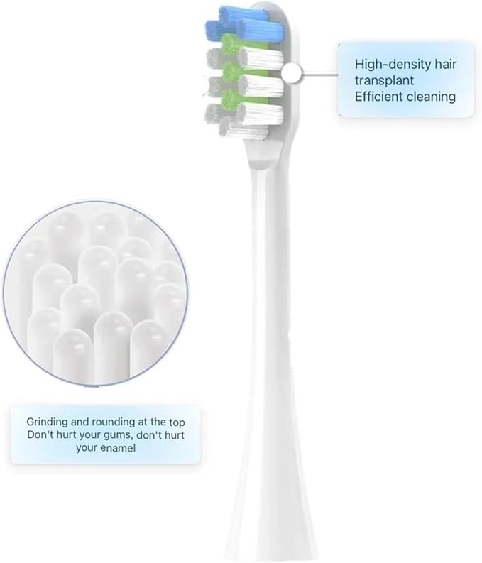 Replacement Toothbrush Heads Compatible for nx800016PCS(16pcs Black)
