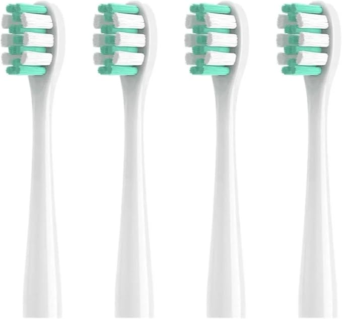 Toothbrush Replacement Heads Compatible for SOOCAS MT1 Spark Electric Soft Dupont Bristles Nozzles4/8/16pcs(4pcs White)