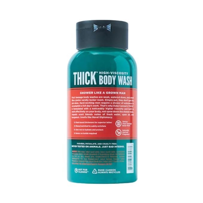 Duke Cannon Supply Co. THICK High-Viscosity Body Wash for Men - Smells Like Naval Supremacy 17.5 Fl Oz 3PACK