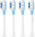 Replacement Toothbrush HeadsCompatible for Mijia T301/T302/T501C Electric(4 pcs BJ White)