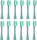 Replacement Brush Heads Compatible for Oclean X/X PRO/ Z1/ F1/ One/Air 2 /SE Sonic Electric Toothbrush Head Soft Bristle Nozzles(12 Green)