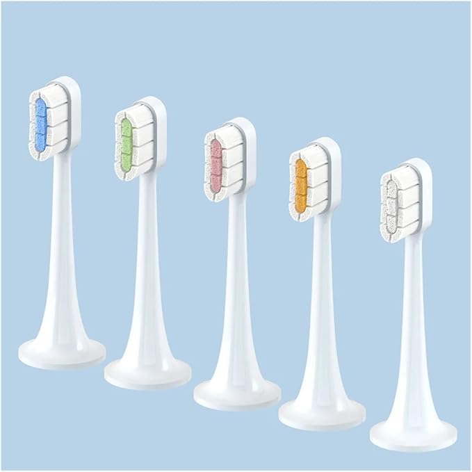 Compatible for with Electric Toothbrush Head T300/T500 DDYS01SKS/MES601/T700 Replacement MES602/604(for T100 6 Pcs)