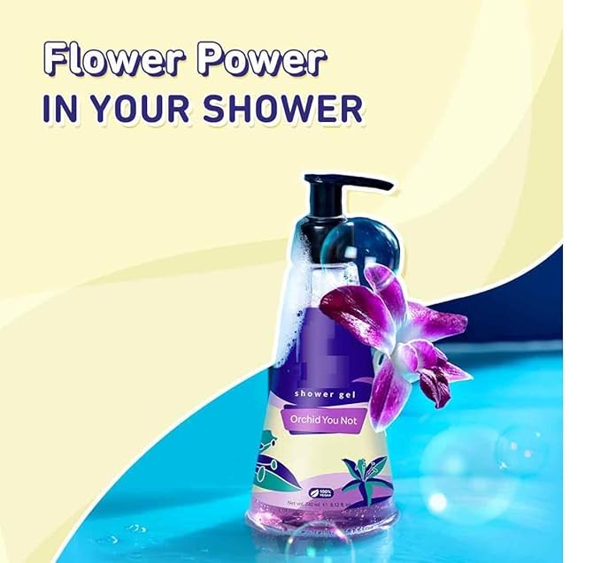 MM Orchid-You-Not Shower Gel | SLS-Free Body Wash For Women | Long Lasting Fresh Floral Fragrance | Aloe-Infused Nourishing Body Cleanser For Soft &amp Smooth Skin (240 ml)