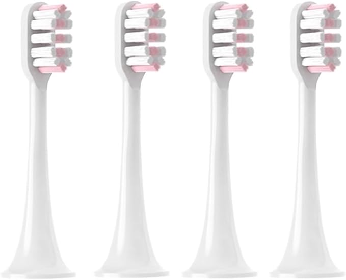 Replacement Brush Heads Compatible for T300/T500/T700 12PCS Tooth Soft Bristle Caps Package Nozzles(Pink)