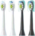 Replacement Toothbrush Heads Compatible with Philips Electric for EasyClean HealthyWhite and Other Snap-On Handles(2White 2Black)