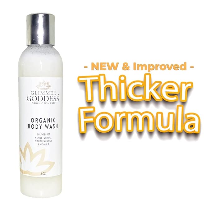 GLIMMER GODDESS Organic Moisturizing Sulfate-Free Body Wash 8 oz