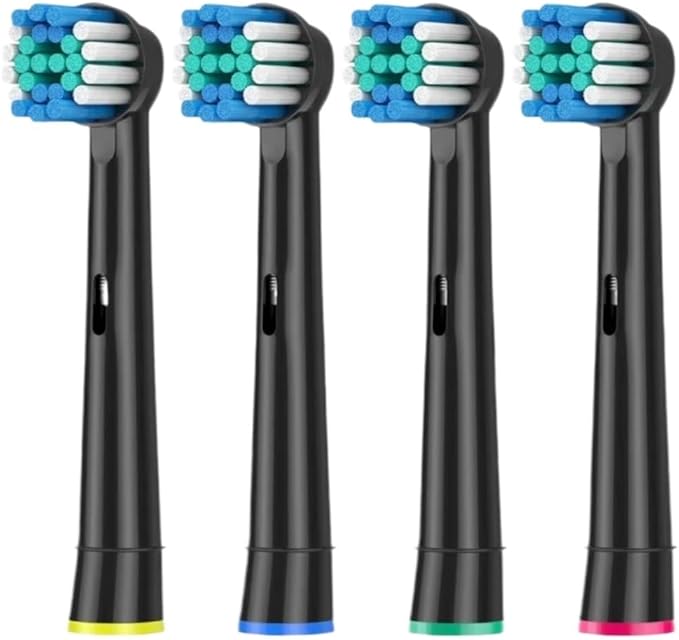 Universal Brush Head Refill Compatible For Oral B Electric Toothbrush Sensitive Precision Clean Floss Cross Action Brush Nozzles For Oralb(Standard (white))