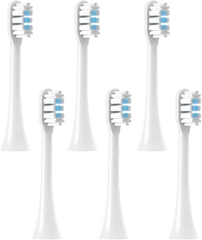 Compatible with Philips HX3120 3260 3631 Vacuum Toothbrush Soft Bristle Heads(PHILIPS-6pcs)