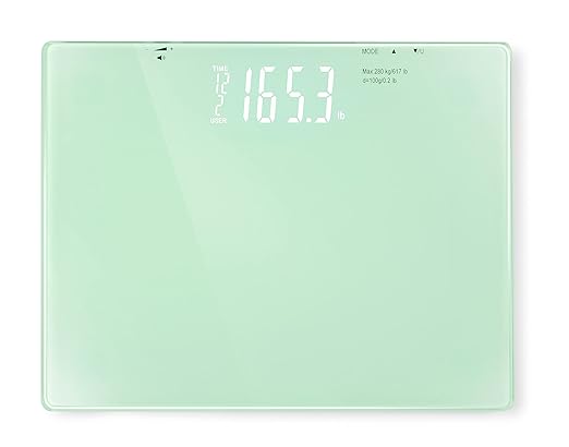 JB8524 Deluxe Talking Scale. Digital Body Weight Talking Bathroom Scale High Precision Measurements Over 600 Pound Capacity Weight Scale. Extra-Large Display Auto-Calibrated Precision Balanced