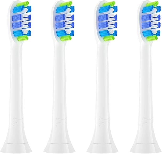 4/8pcs Replacement Toothbrush Heads Compatible with Soft Electric Brush Head(4PCS Blue)