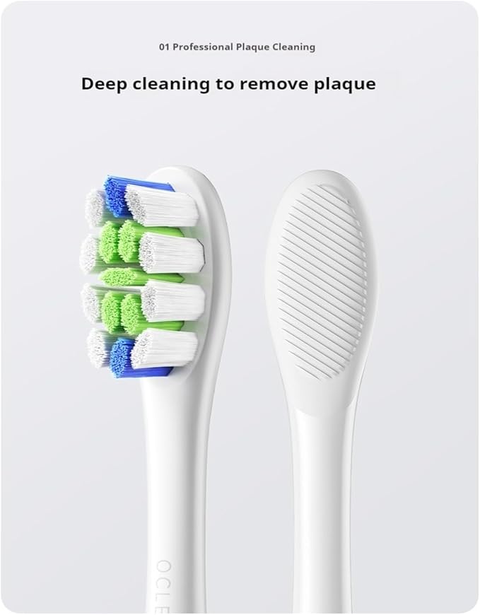 6 Replacement Brush Head nozzles Suitable Compatible for X / F1 Z1 One Air2 Sonic Electric toothbrushes(6 pcs Blue)