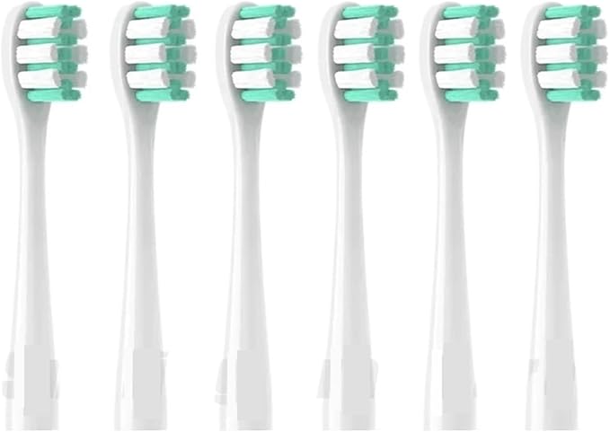 Replacement Toothbrush Head Compatible for D1/D2/D3 Soft Bristles Cleaning Vacuum with Dust Cover Brush(12PCS White)