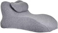 Moodie Memory Foam Wedge Pillow 27° Ergonomic Support for Sleep Reading Back Pain (60 * 40 * 30cmLight Gray)