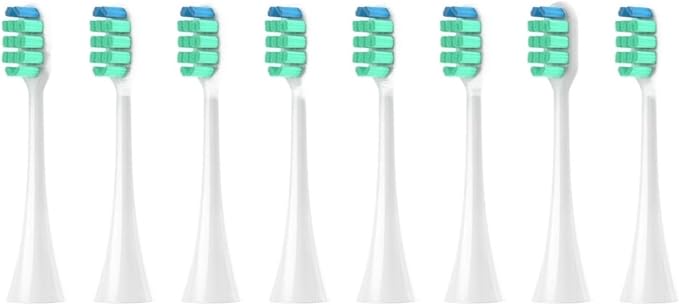 Replacement Toothbrush HeadsCompatible for Panasonic Doltz EW-DC01/DC12/PDL54/PDP51/EW1031/DE92/WEW0980/DL40/DL75/DL82(8pcs White)