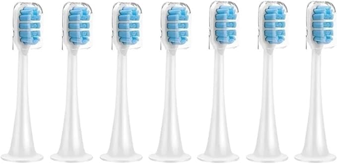 Compatible for T300/T500/T700 Replacement Brush Heads with Caps Sealed Package Soft(14pcs)(Blue)