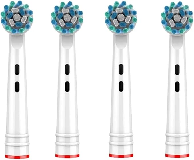 Compatible For Oral B EB50-P Multi-Angle Deep Cleaning Type Replacement Toothbrush Heads Soft Bristle(50-P 4PCS)